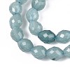 Natural Dyed White Jade Beads Strands G-T142-89B-3
