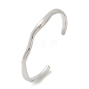 304 Stainless Steel Open Cuff  Bangles for Women BJEW-R019-03P-01-4