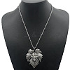 Fashionable Alloy Rhinestone Pendant Necklaces HB2403-1-1