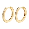 Brass Micro Pave Cubic Zirconia Hoop Earrings for Women EJEW-N054-57G-1