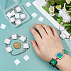 4 Sets Sublimation Blank Alloy Bracelet Making BJEW-FH0001-10A-3