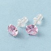 Cubic Zirconia Diamond Stud Earrings STER-M105-01C-S-5