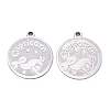 Non-Tarnish 201 Stainless Steel Pendants STAS-R106-01-1