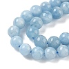Natural Aquamarine Beads Strands G-D327-C03-6mm-5