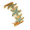 304 Stainless Steel Enamel Cuff Bangles for Women WGC666F-03-2