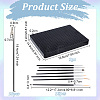Plastic & Iron Alligator Clip Sticks & Base Set AJEW-OC0005-22-2