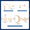 Unicraftale DIY Moon & Star Dangle Earring Making Kit DIY-UN0004-31-3
