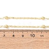 1.5MM Brass Round Ball Oval Link Chain Necklaces NJEW-H086-02G-5