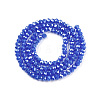 Electroplate Glass Beads Strands EGLA-A044-P1mm-B32-2