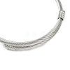 Non-Tarnish 201 Stainless Steel European Bracelet OQ8559-8-3