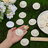 30Pcs Paper with Cloth Doll Hat AJEW-FG0007-88-3
