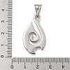 316 Surgical Stainless Steel Pendants STAS-E212-154AS-3