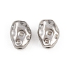 Irregular 304 Stainless Steel Beads STAS-D394-03I-P-1