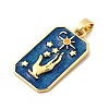 Brass Enamel Pendants KK-C134-40G-3