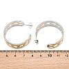 304 Stainless Steel Hollow Link Chain Stud Earrings for Women SA-CBA45D5-33GP-5