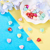 30Pcs UV Plating Opaque Acrylic Beads OACR-TADJ0001-10-4