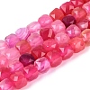 Natural Banded Agate/Striped Agate Beads Strands G-S359-374B-2