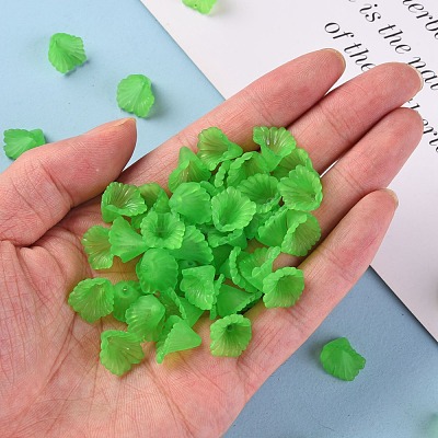 Frosted Acrylic Bead Caps MACR-S371-10A-734-1