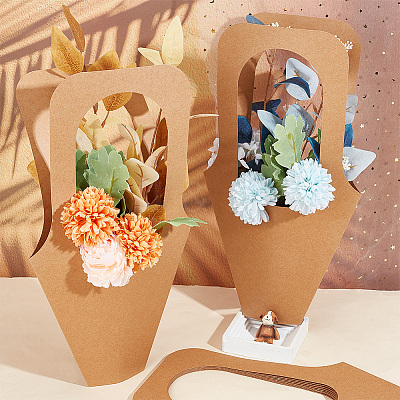 Kraft Paper Gift Bag with Handle ABAG-WH0044-22-1