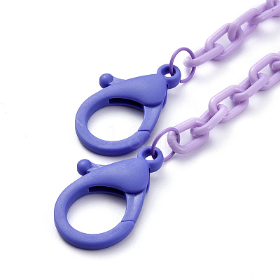 Personalized ABS Plastic Cable Chain Necklaces NJEW-JN02849-04-1