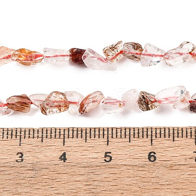 Natural Hematoid Quartz/Ferruginous Quartz Beads Strands G-I389-A04-1