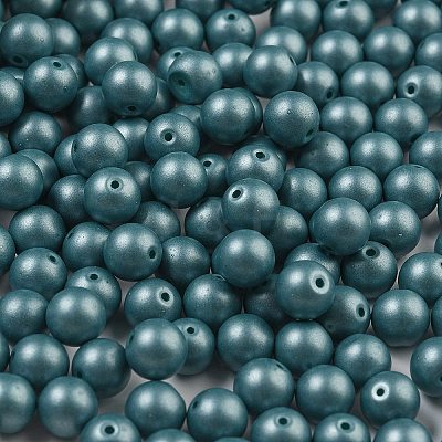 Baking Paint 3/0 Glass Seed Beads SEED-A034-02B-1