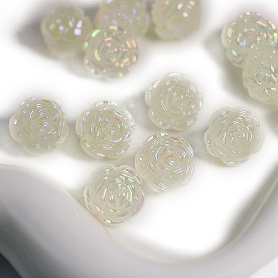 Luminous Plating Acrylic Beads PW-WG10111-01-1