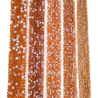Transparent Glass Beads Strands EGLA-A044-T6mm-MB04-1