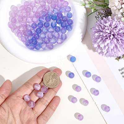 120Pcs Opaque UV Reactive Beads RESI-PA0001-35B-1