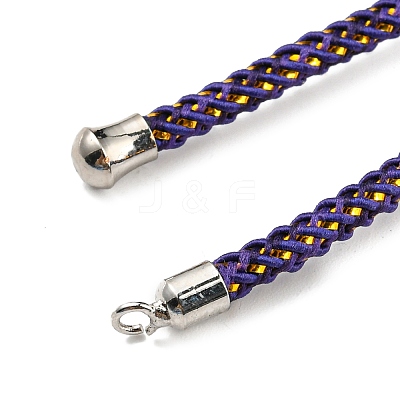 Adjustable Nylon Cord Slider Bracelet Making MAK-F026-A11-P-1