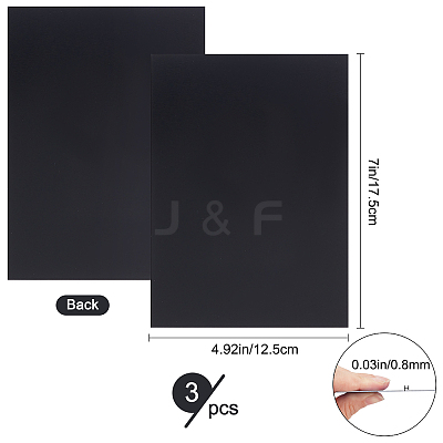 3 Sheets Rectangle Aluminum Sheets TOOL-GF0003-09D-1
