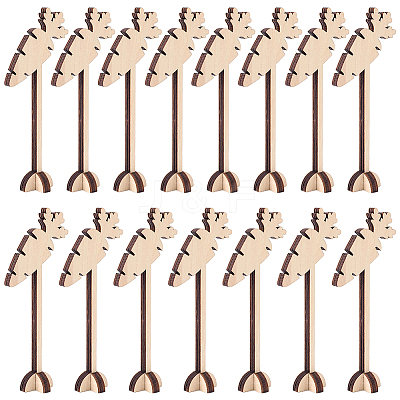 15Pcs Wood Menu Selection Sign AJEW-FG0005-87B-1