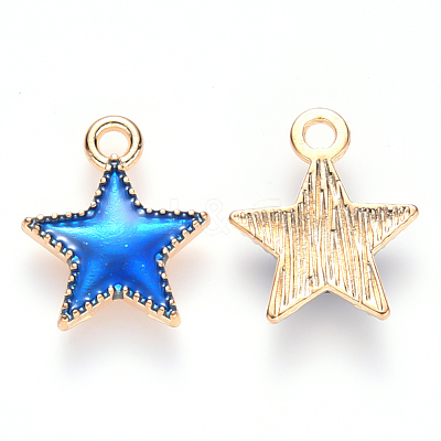 Alloy Enamel Charms X-ENAM-S121-024A-1