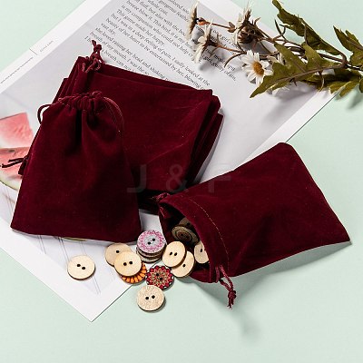 Rectangle Velvet Pouches X1-TP-R002-10x12-02-1