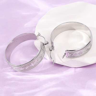 304 Stainless Steel Hoop Earrings for Women SA-CBA4160-24P-1