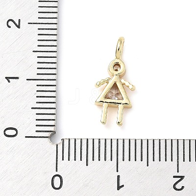 Brass Micro Pave Cubic Zirconia Pendants ZIRC-I356-17G-B04-1