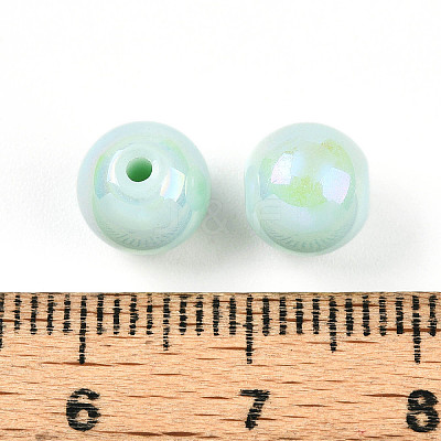 Electroplate Pearlized Glass Pearl Beads EGLA-T021-14B-05-1
