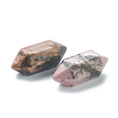 Faceted No Hole Natural Rhodonite Healing Stones G-K034-20mm-14-1