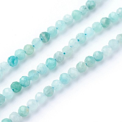 Natural Amazonite Beads Strands G-F619-26-3mm-1