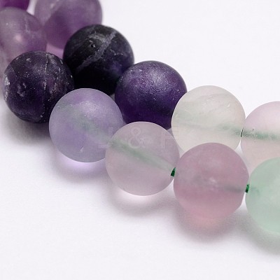 Natural Fluorite Bead Strands X-G-A163-06-6mm-1