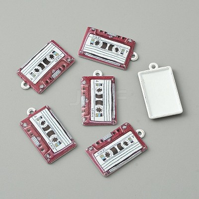 Baking Paint Alloy Pendants LS-FIND-WH0152-228A-1