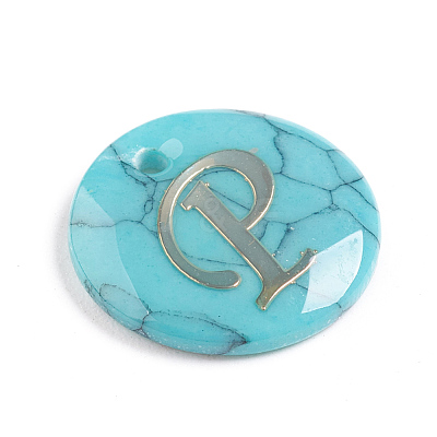 Synthetic Turquoise Charms G-L561-001P-1