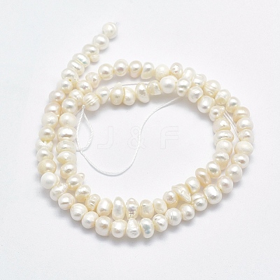 Natural Cultured Freshwater Pearl Beads Strands PEAR-F007-50-1