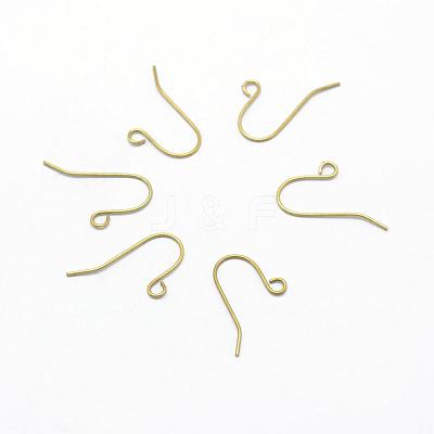 Brass Earring Hooks KK-F722-01C-RS-1