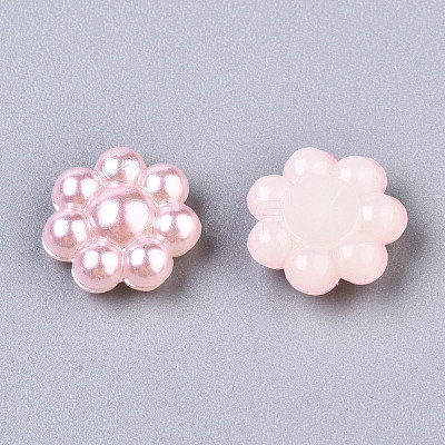 ABS Plastic Imitation Pearl Cabochons OACR-S008-Z4-1