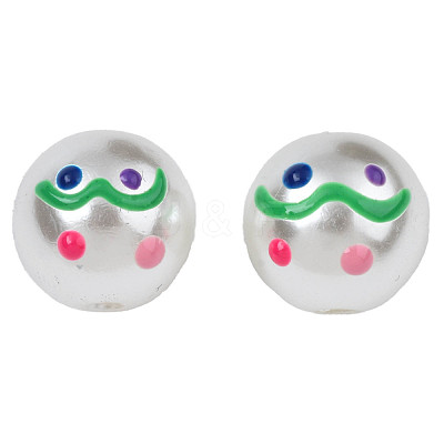 ABS Plastic Imitation Pearl Beads KY-N015-95-1