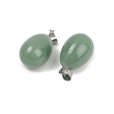 Natural Green Aventurine Pendants G-U018-01P-E-1