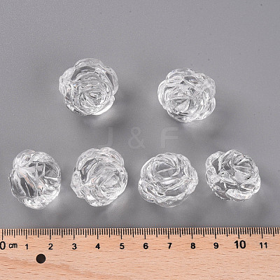 Transparent Acrylic Beads PL305Y-1-1
