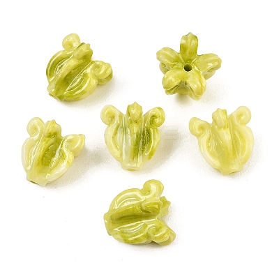 Synthetic Coral Carved Beads BSHE-P034-01E-1