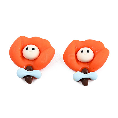 Opaque Resin Cabochons CRES-N022-178-1